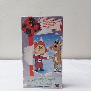 Rudolph the Red-Nosed Reindeer VHS 1989 F.H.E. Vintage Kid Christmas Movie